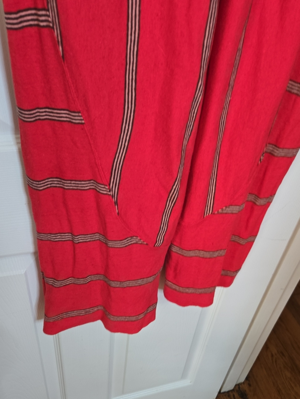 Free People Red Striped 2 Peice Set NWT will Fit Up To A Large - Picture 6 of 8